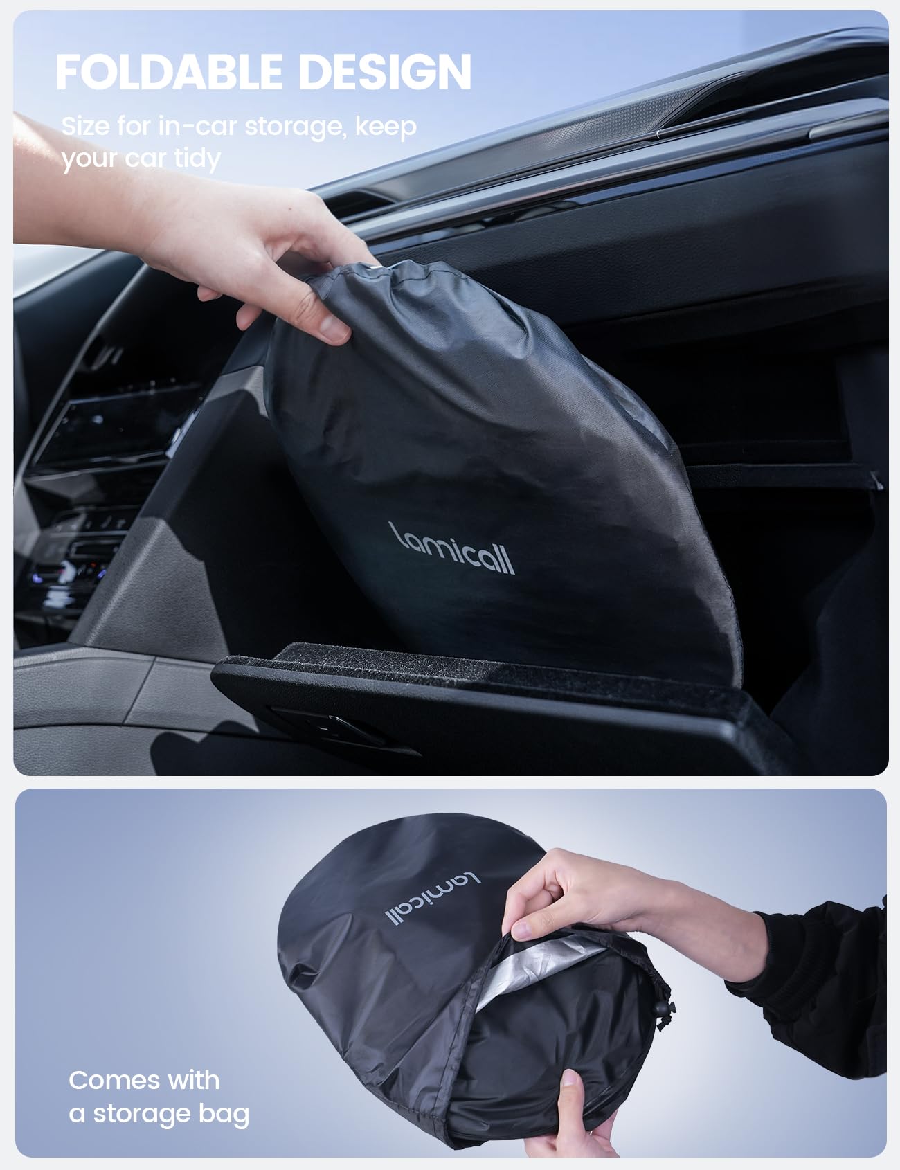 Foto 7 pulgar | Parasol Lamicall Para Parabrisas De Coche, 64 X 32 Cm, Nanocapa Con Bloque Uv - Venta Internacional.