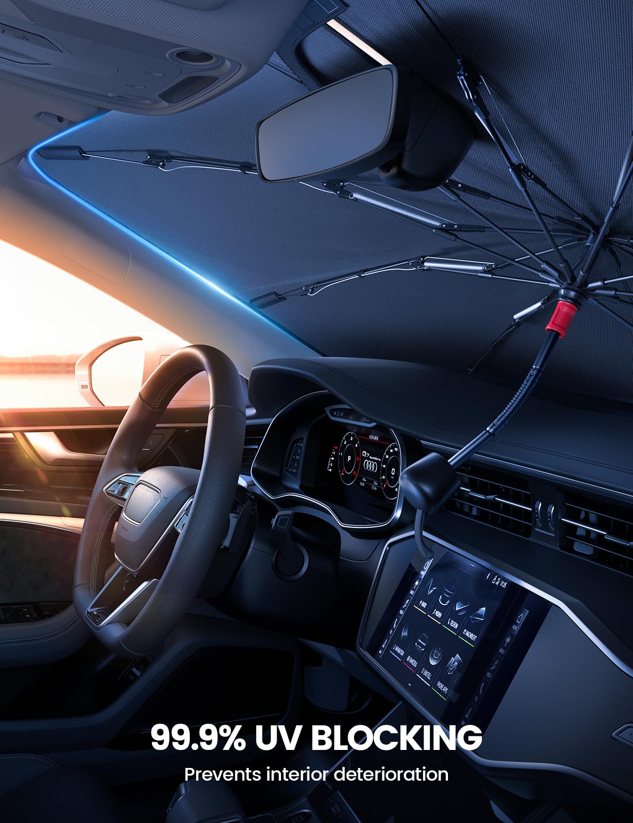 Foto 5 pulgar | Parasol Lamicall Para Parabrisas De Coche, 57 X 32 Cm - Venta Internacional.