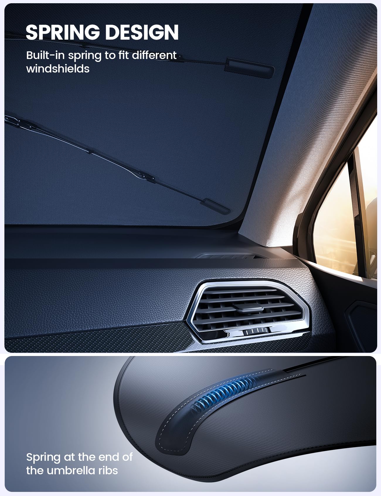 Foto 6 pulgar | Parasol Lamicall Para Parabrisas De Coche, 57 X 32 Cm - Venta Internacional.