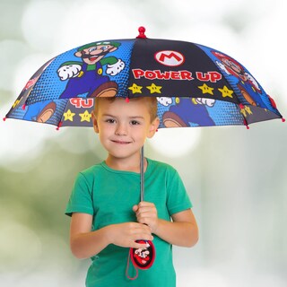 Foto 2 | Paraguas Nintendo Super Mario Para Niños De 3 A 6 Años Resistente Al Agua - Venta Internacional.