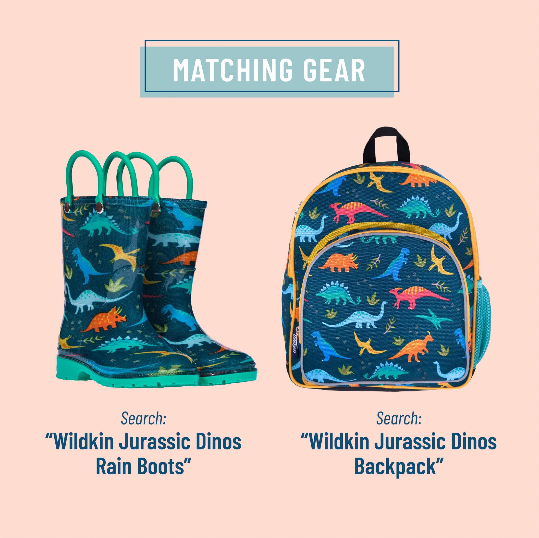 Foto 5 pulgar | Paraguas Wildkin Kids, Toldo Impermeable Con Diseño De Dinosaurios Jurásicos - Venta Internacional.