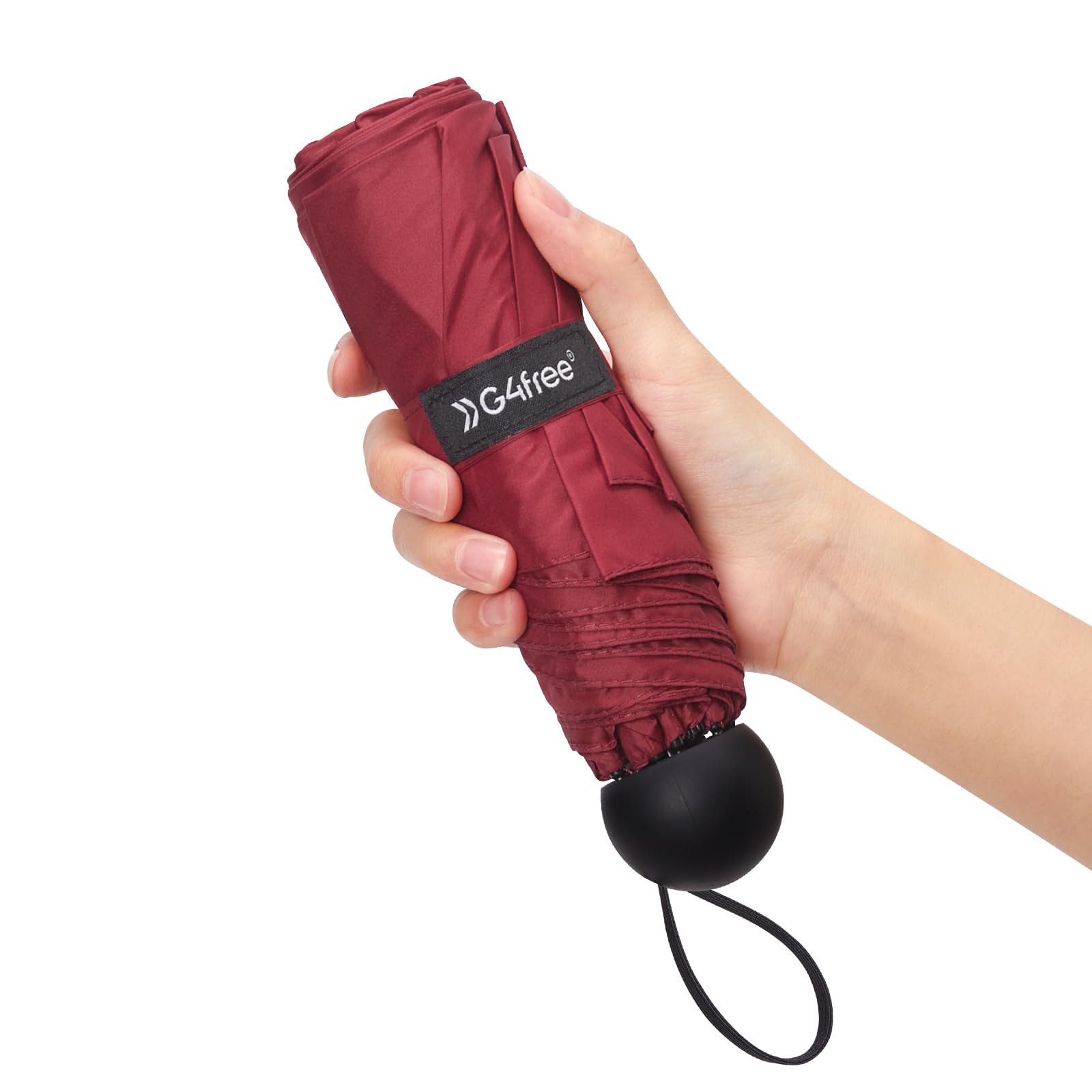 Foto 2 pulgar | Umbrella G4free Compact Travel Upf 50+ Con Protección Uv, Color Rojo Vino - Venta Internacional.