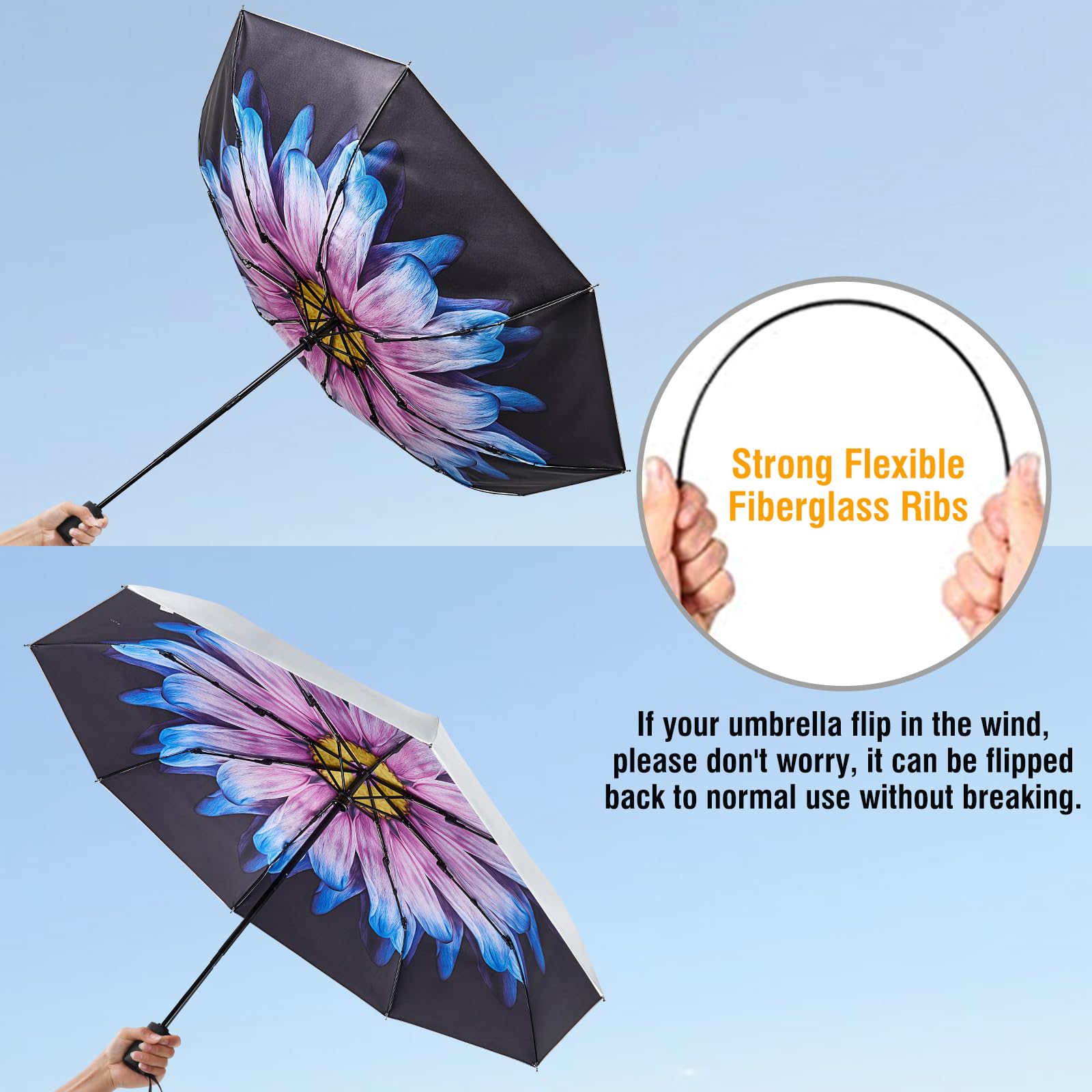 Foto 5 pulgar | Paraguas De Viaje G4free Upf 50+ Con Protección Uv 110 Cm/117 Cm - Venta Internacional.