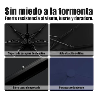 Foto 4 | Paraguas Sombrilla Anti-ultravioleta +bolsa Cápsula Eo Safe Imports Esi-19663 Azul