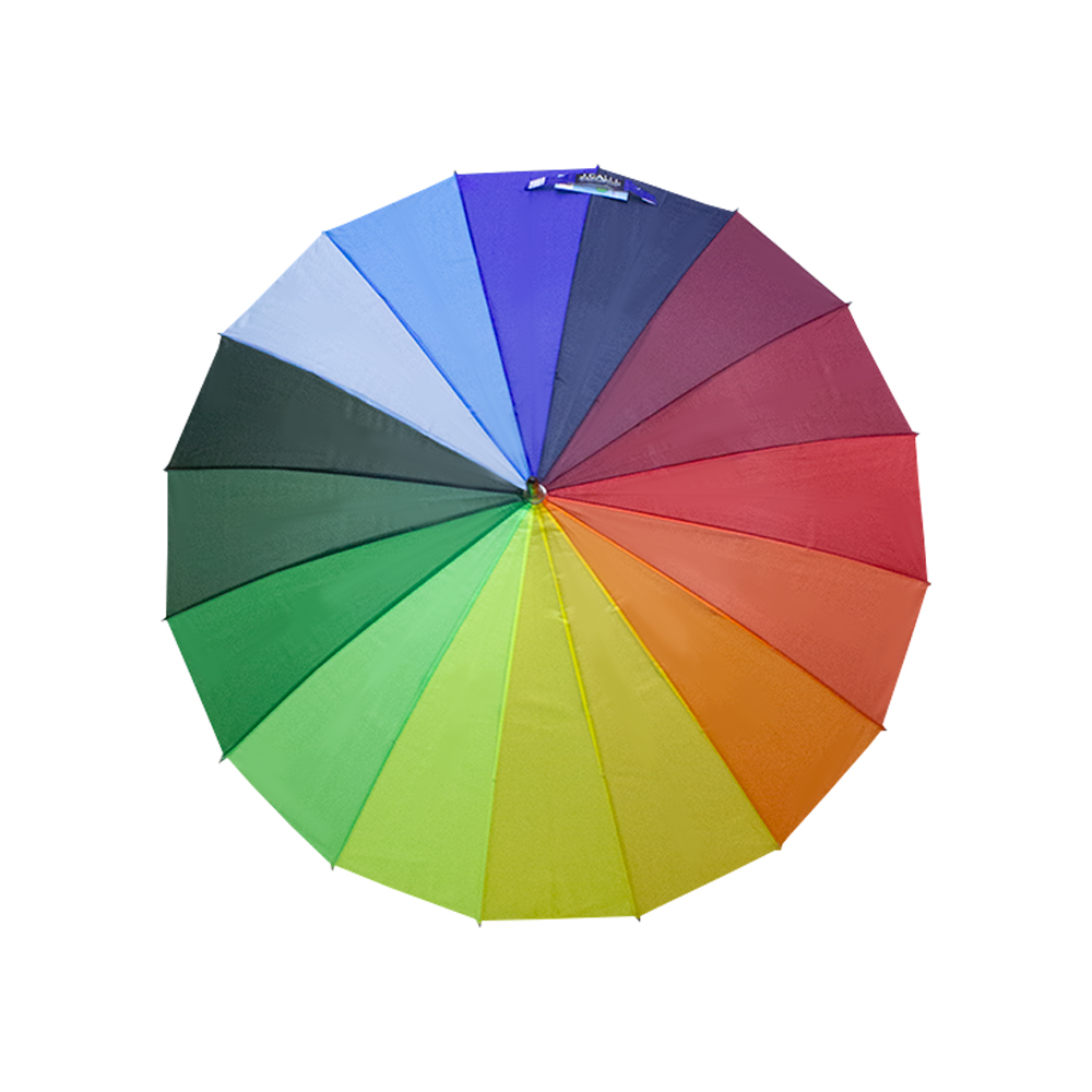 Foto 1 | Paraguas Sombrilla Semiautomática Multicolor Arcoiris 100 Cm