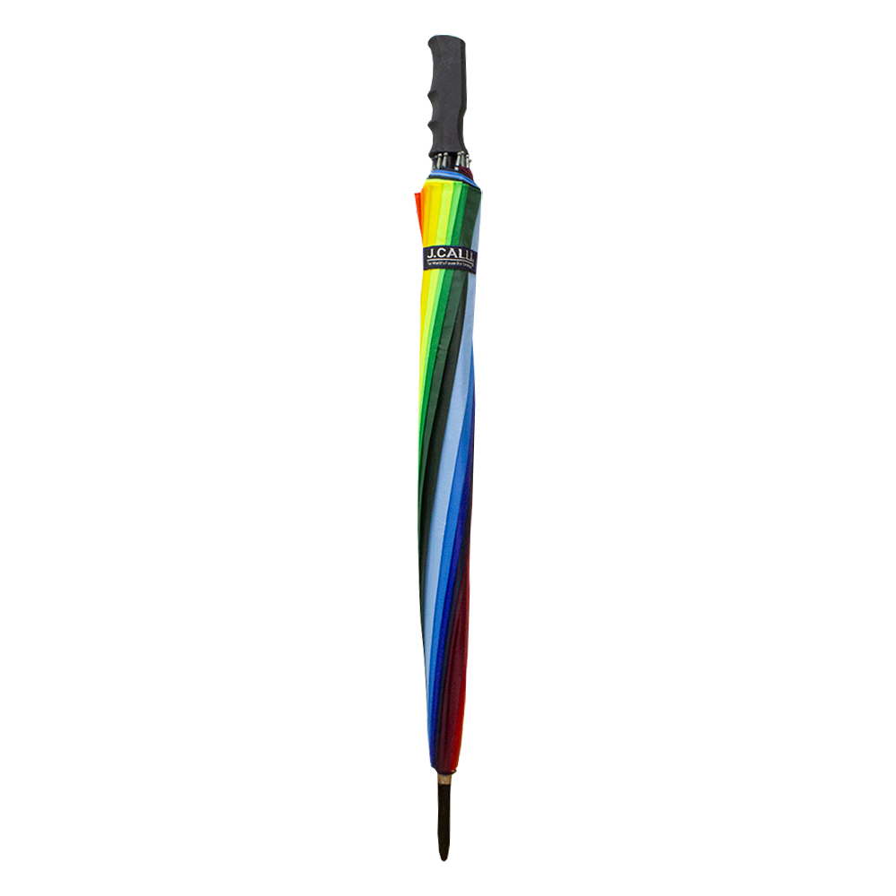Foto 4 pulgar | Paraguas Sombrilla Semiautomática Multicolor Arcoiris 100 Cm