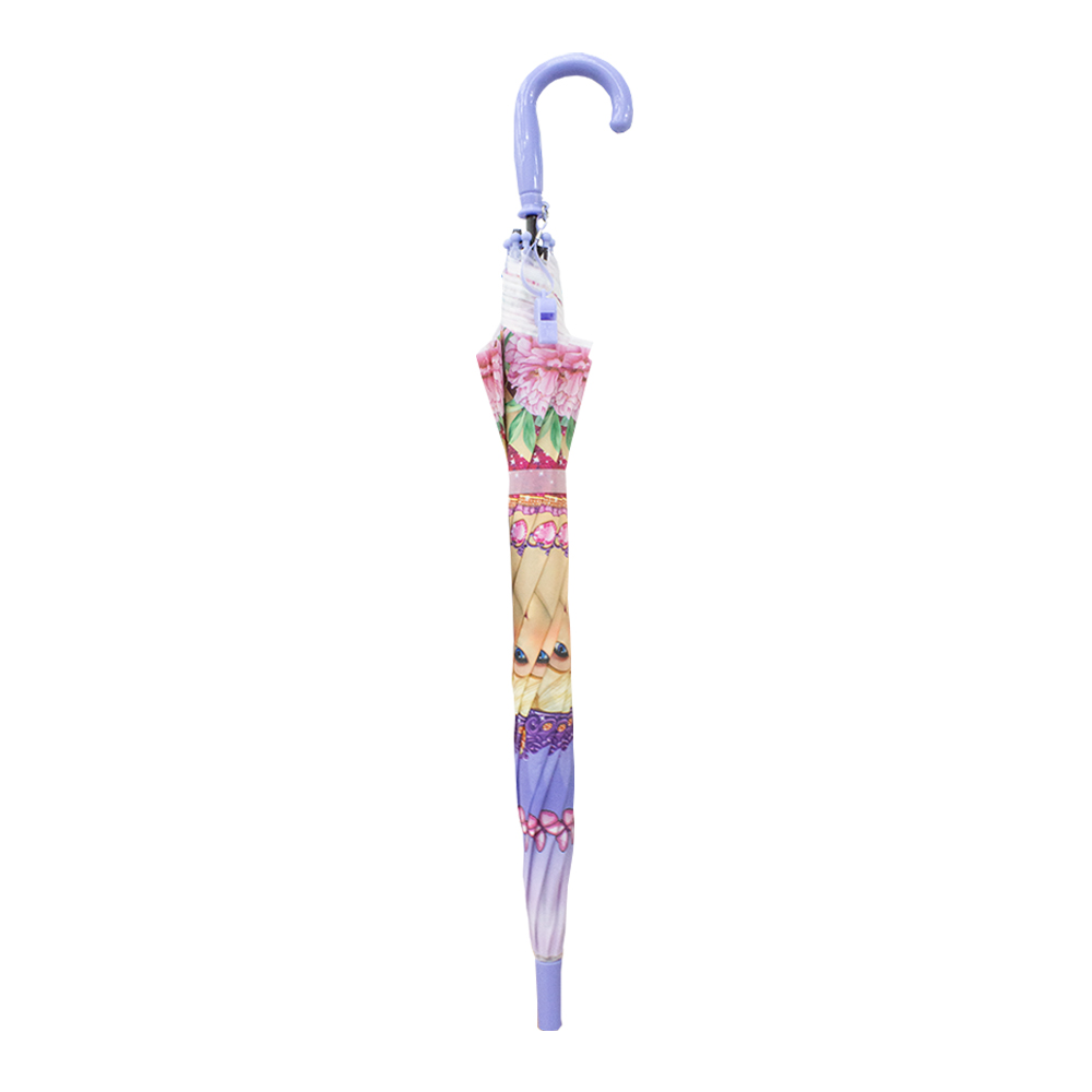 Foto 4 pulgar | Paraguas Infantil Diseño De Princesas Sombrilla Con Silbato