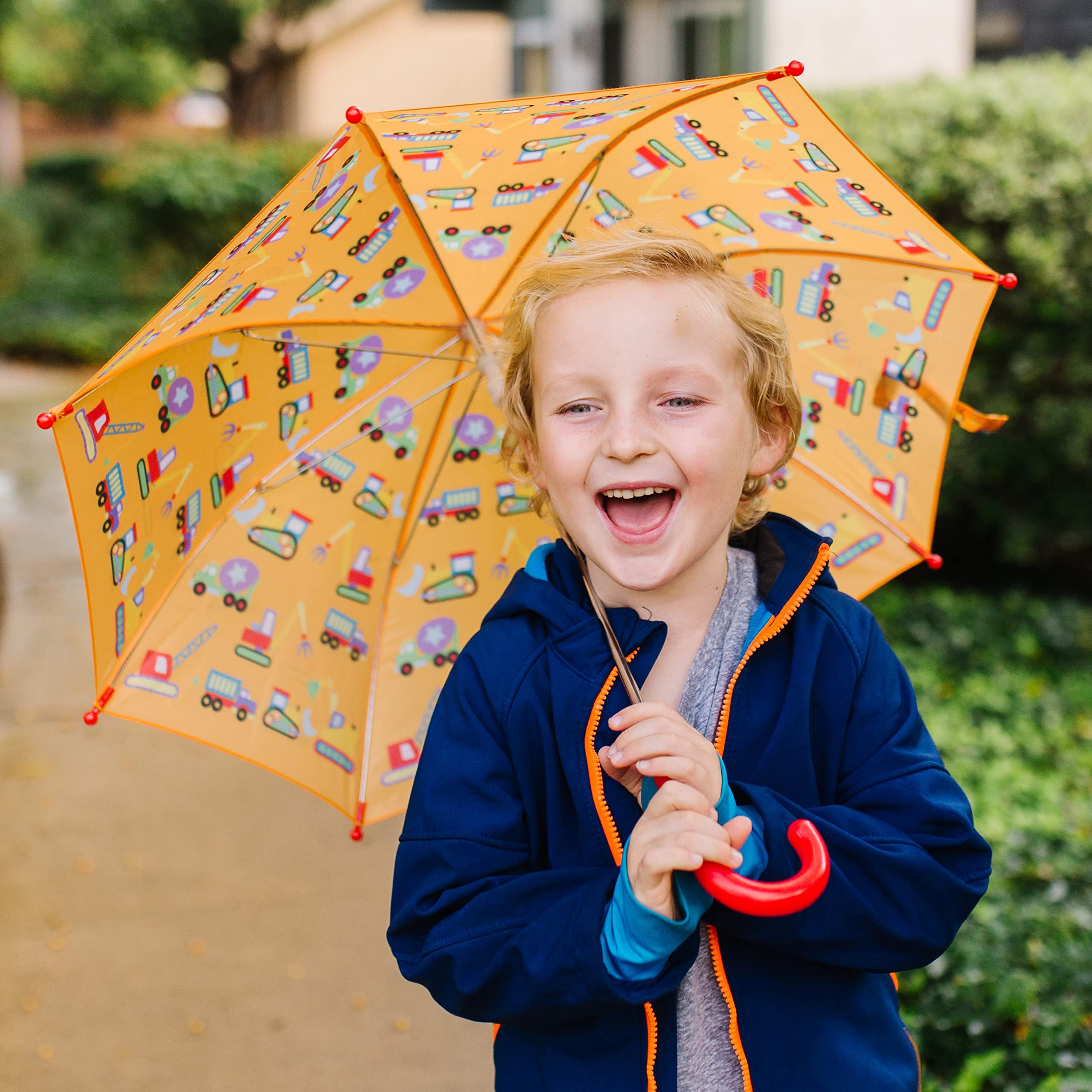 Foto 2 | Paraguas Wildkin Kids Con Toldo Impermeable Y Mango Curvo - Venta Internacional.
