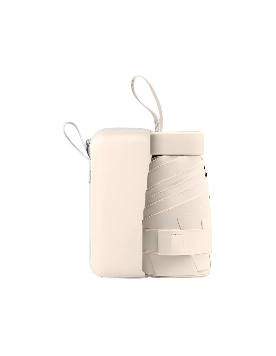 Foto 3 pulgar | 2pzs Paraguas Reversible Uv Negro Beige