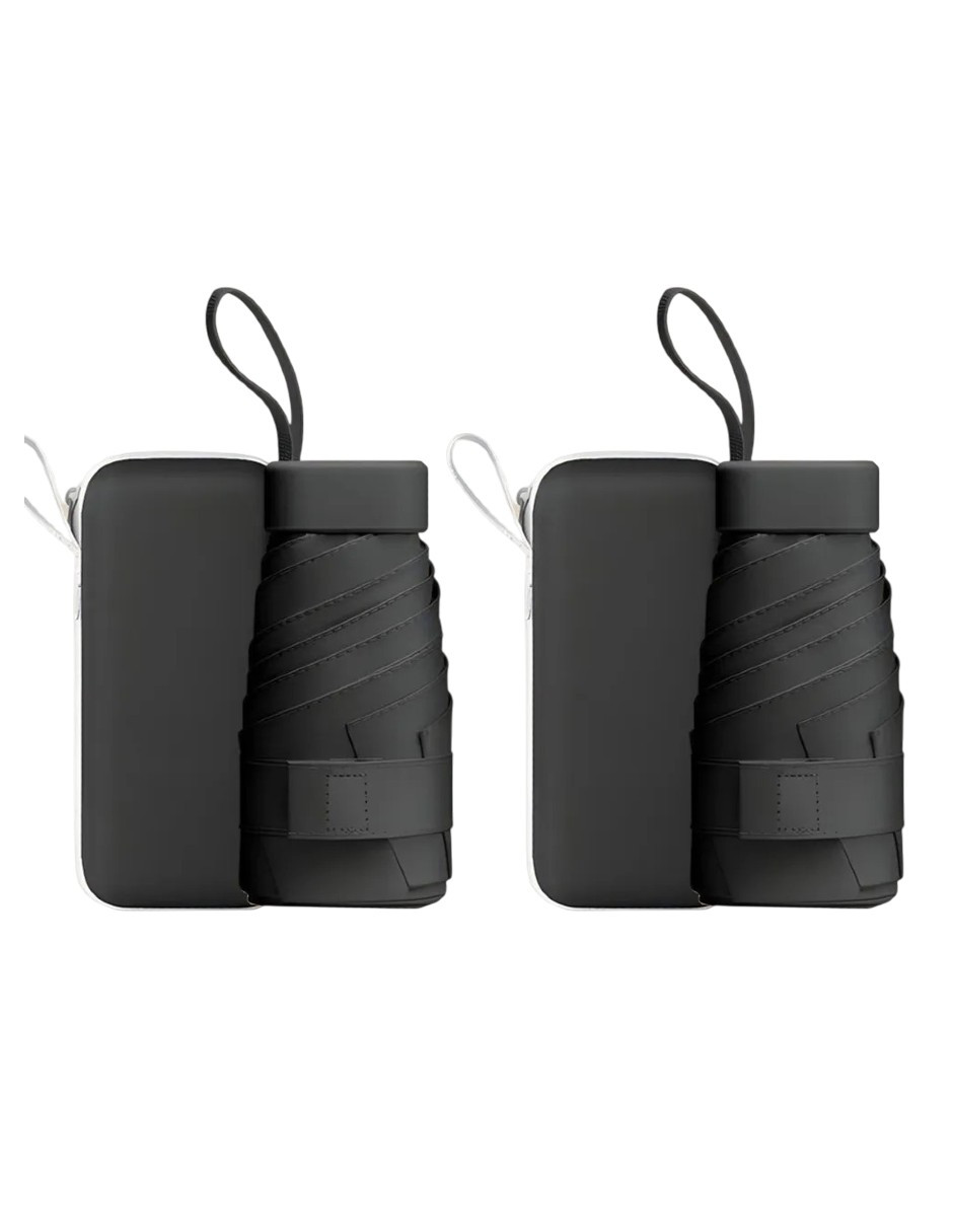 Foto 3 pulgar | 2pzs Paraguas Reversible Uv Negro