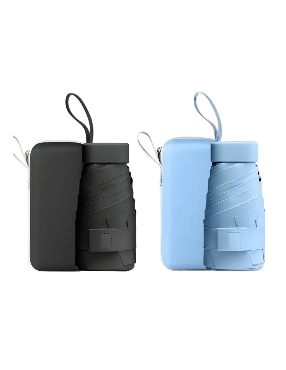 Foto 1 | 2pzs Paraguas Reversible Uv Negro Azul
