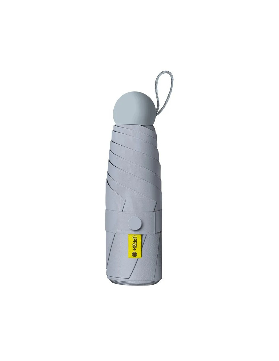 Foto 3 pulgar | Paraguas Bolsillo Anti-ultravioleta +bolsa Cápsula Gris+ Gratis Termo Güish De Regalo