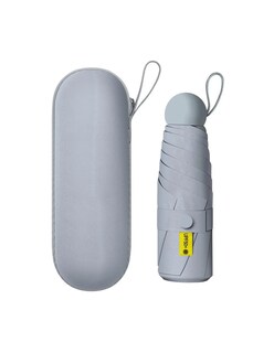 Foto 3 | Paraguas Bolsillo Anti-ultravioleta +bolsa Cápsula Gris+ Gratis Termo Güish De Regalo