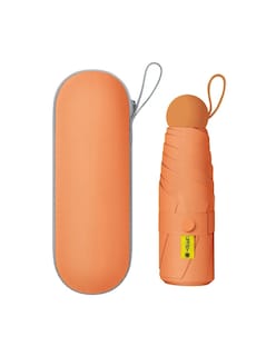 Foto 3 | Paraguas Bolsillo Anti-ultravioleta +bolsa Cápsula Naranja + Gratis Termo Güish De Regalo