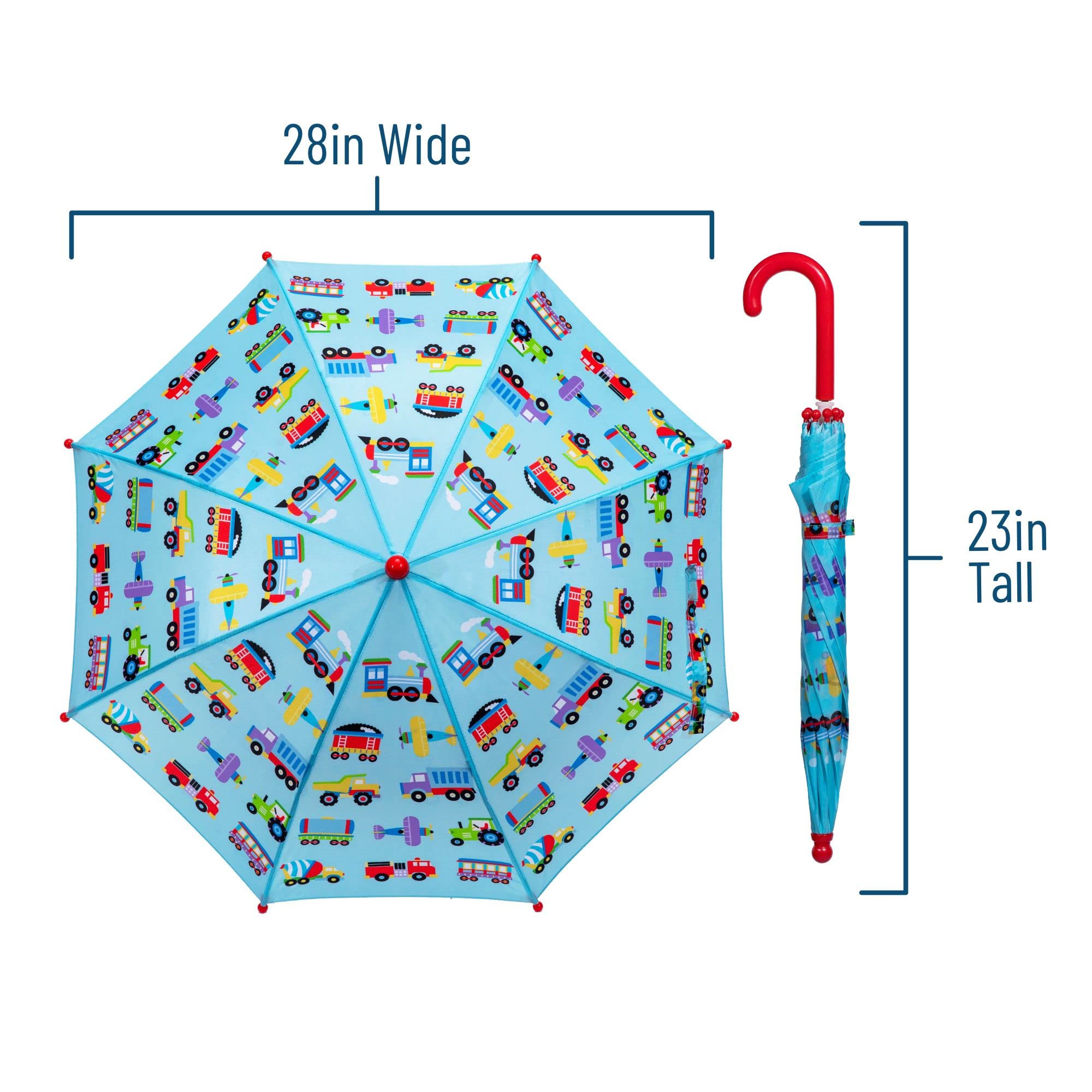 Foto 6 pulgar | Paraguas Wildkin Kids Con Toldo Impermeable Y Mango Curvo - Venta Internacional.