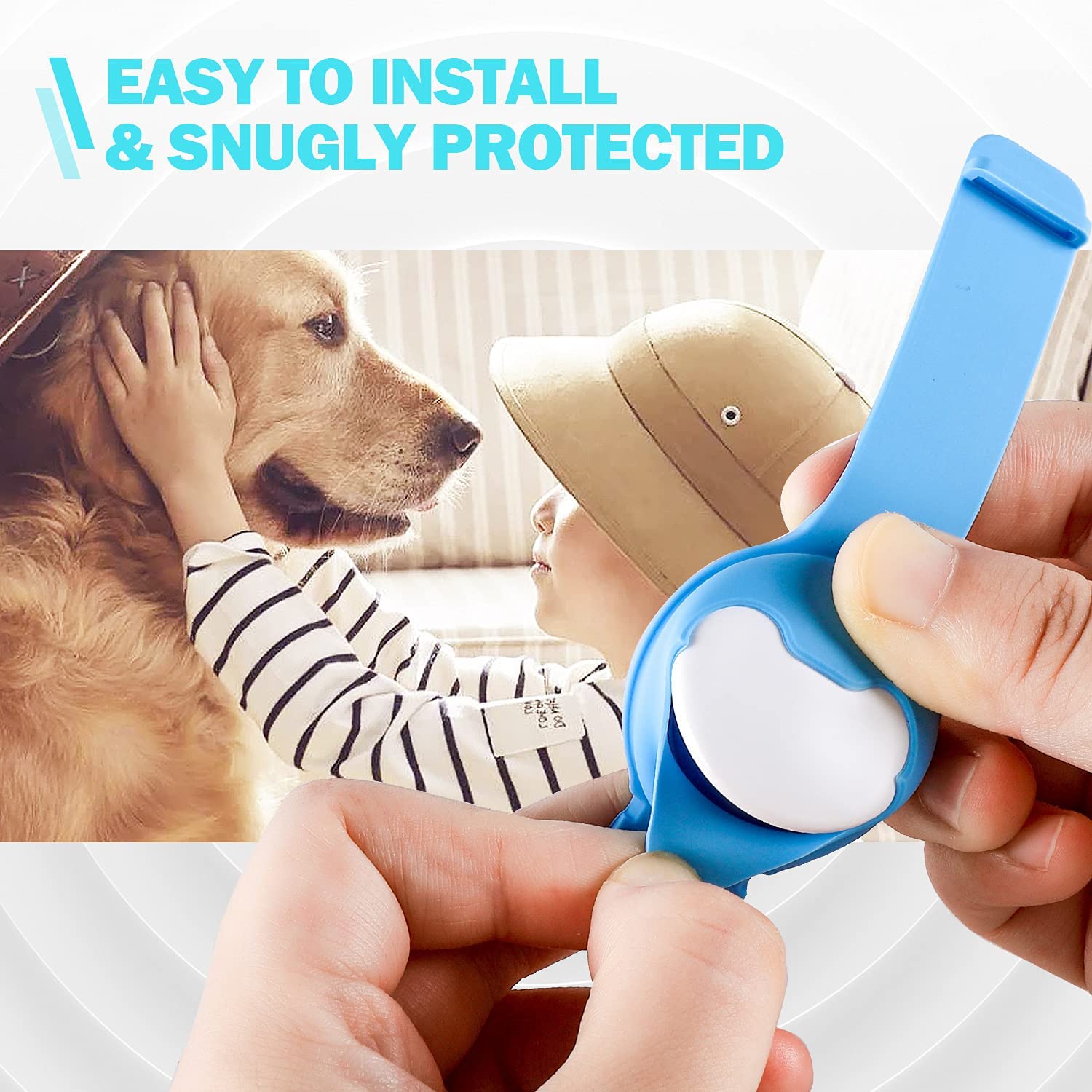 Foto 2 | Funda De Collar De Perro Para Airtag Funda Protectora Para Collar De Gato - Venta Internacional.