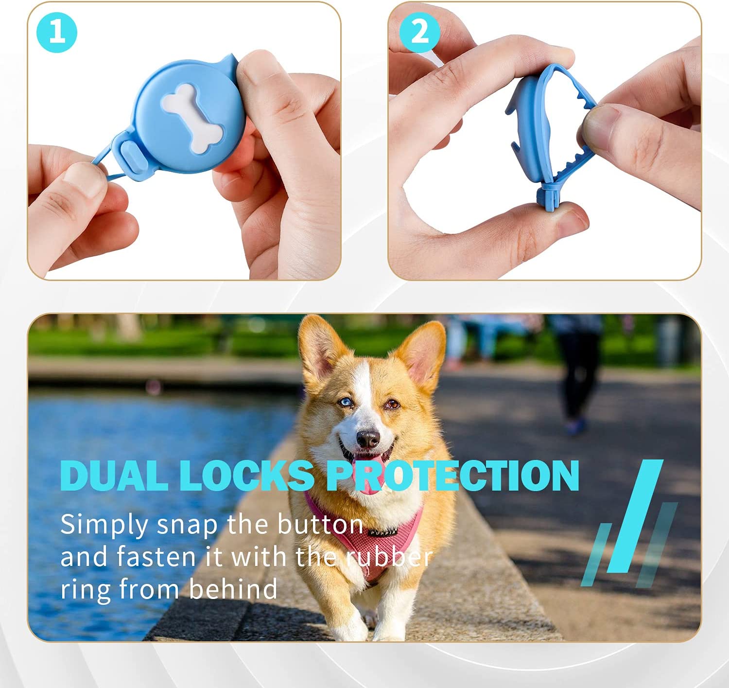 Foto 4 pulgar | Funda De Collar De Perro Para Airtag Funda Protectora Para Collar De Gato - Venta Internacional.