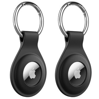 Foto 1 | Funda De Silicona Para Airtag 2021 Jetech Con Llavero, Paquete De 2, Color Negro - Venta Internacional.