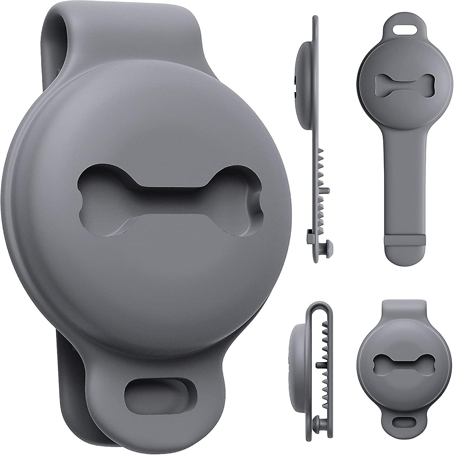 Foto 2 pulgar | Funda Protectora Para Collar De Perro Airtag, Antiarañazos, Gris - Venta Internacional.