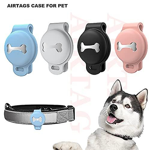 Foto 4 pulgar | Funda Protectora Para Collar De Perro Airtag, Antiarañazos, Gris - Venta Internacional.