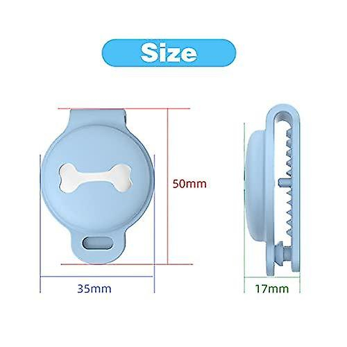 Foto 5 | Funda Protectora Para Collar De Perro Airtag, Antiarañazos, Gris - Venta Internacional.