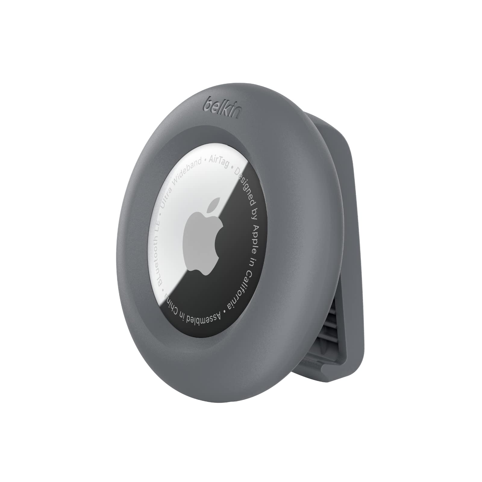 Foto 2 pulgar | Soporte Seguro Airtag Belkin Con Clip Duradero, Gris Oscuro - Venta Internacional.