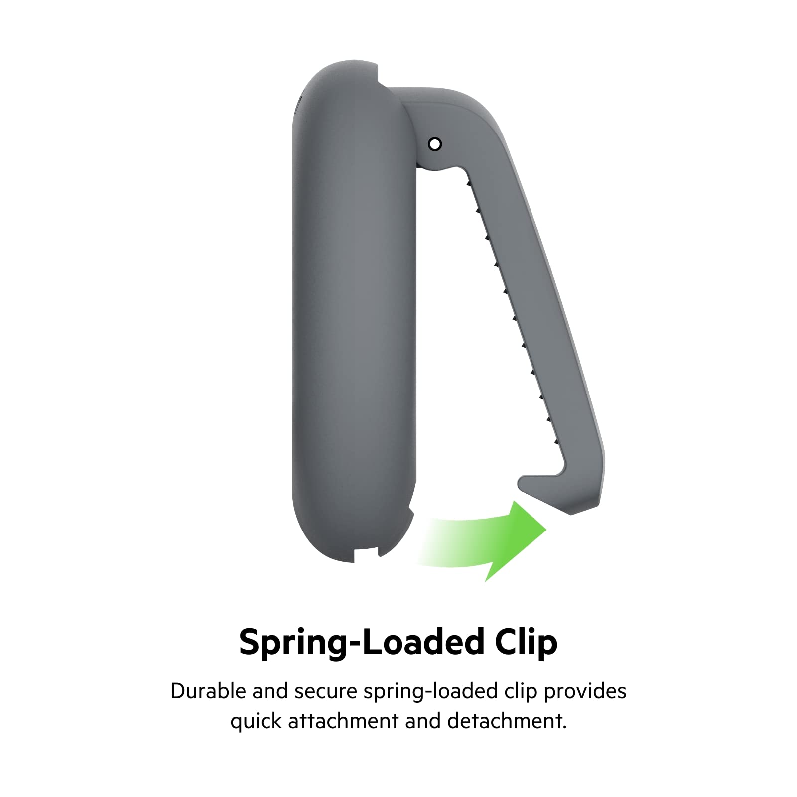 Foto 4 pulgar | Soporte Seguro Airtag Belkin Con Clip Duradero, Gris Oscuro - Venta Internacional.