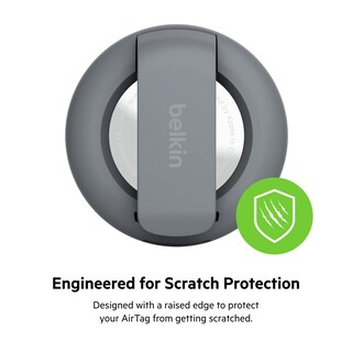 Foto 7 | Soporte Seguro Airtag Belkin Con Clip Duradero, Gris Oscuro - Venta Internacional.