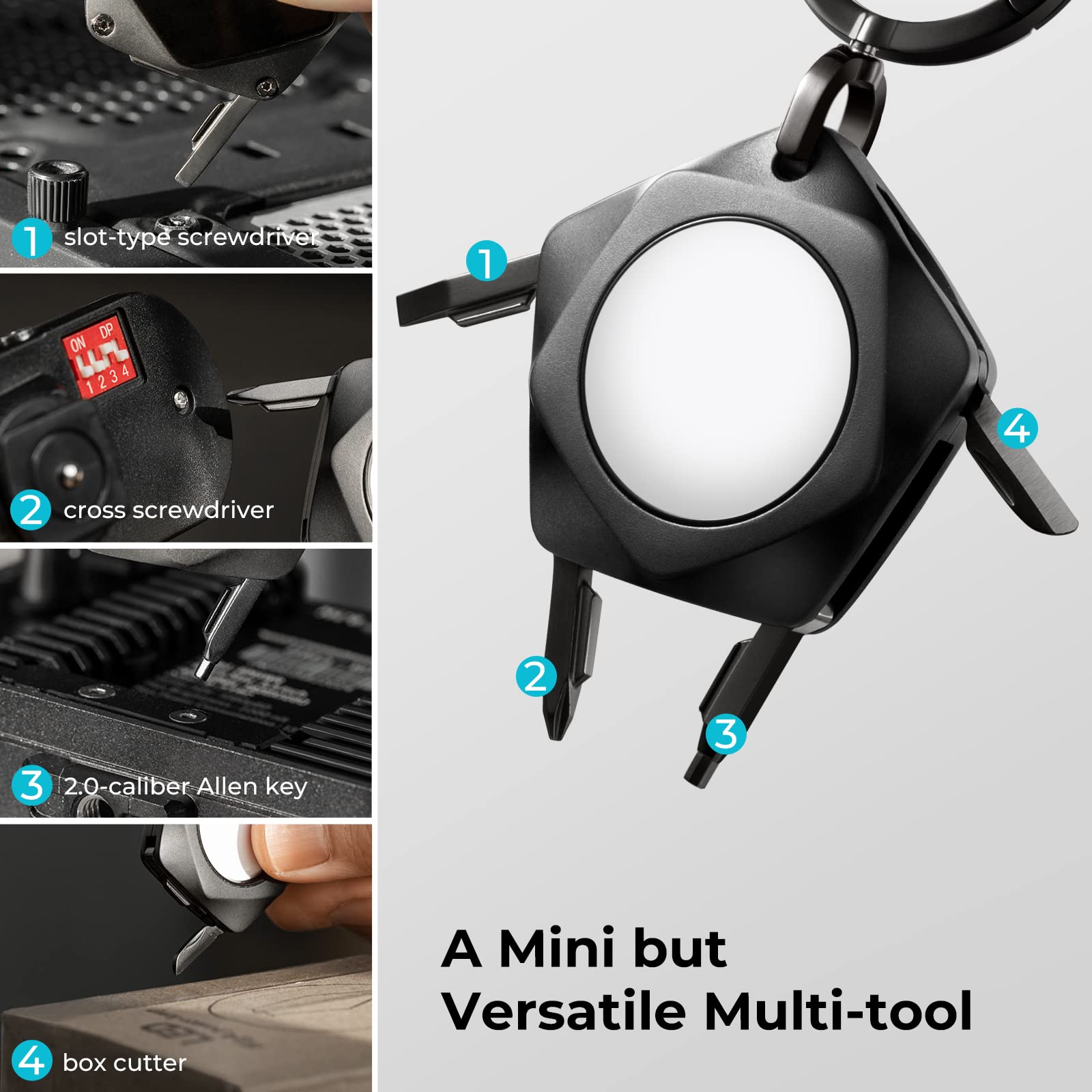 Foto 5 pulgar | Soporte Para Airtag Pitaka Pitatag Con Llavero Y Herramientas Múltiples - Venta Internacional.