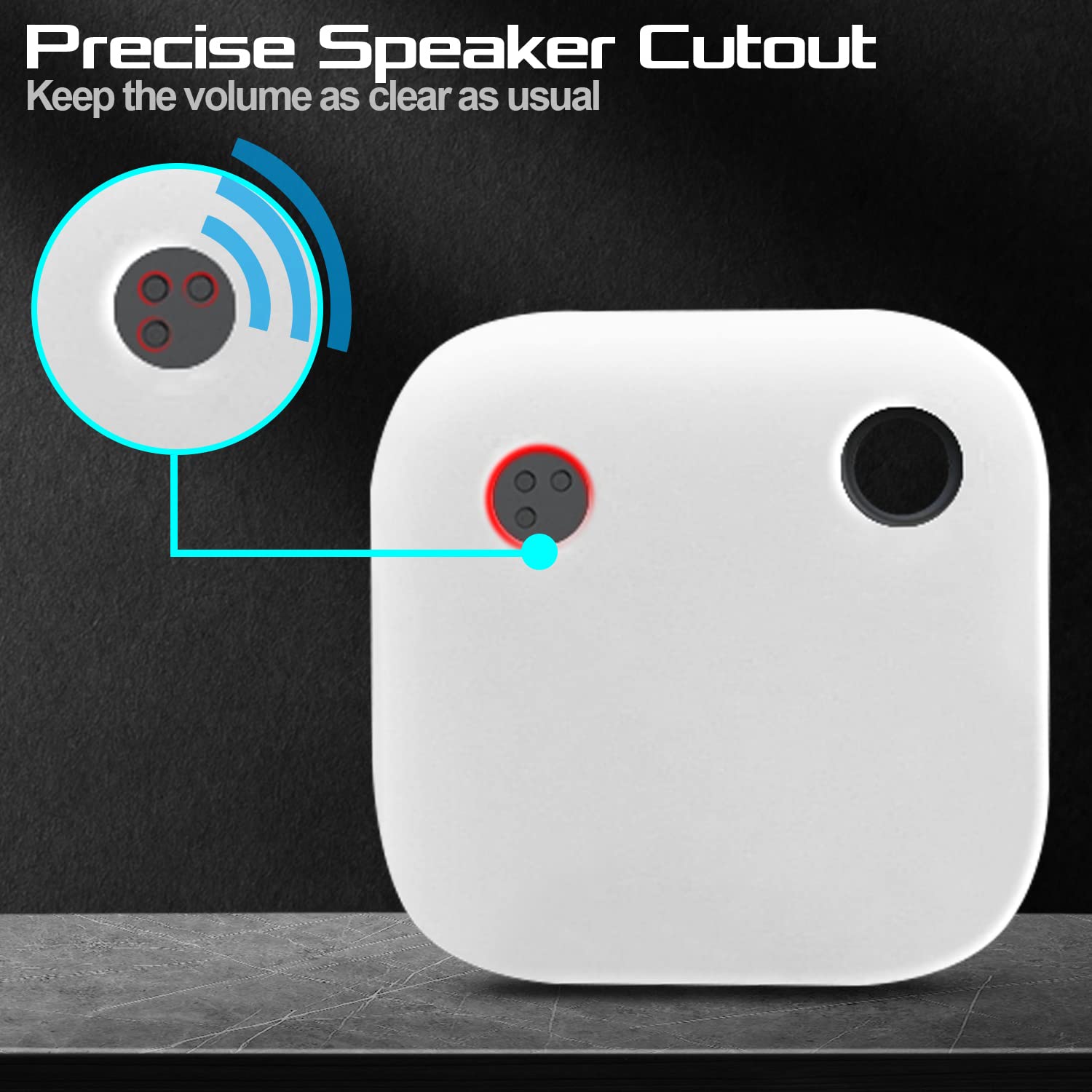 Foto 4 pulgar | Funda De Silicona Para Tile Mate 2022 Con Llavero Seltureone, Color Blanco - Venta Internacional.
