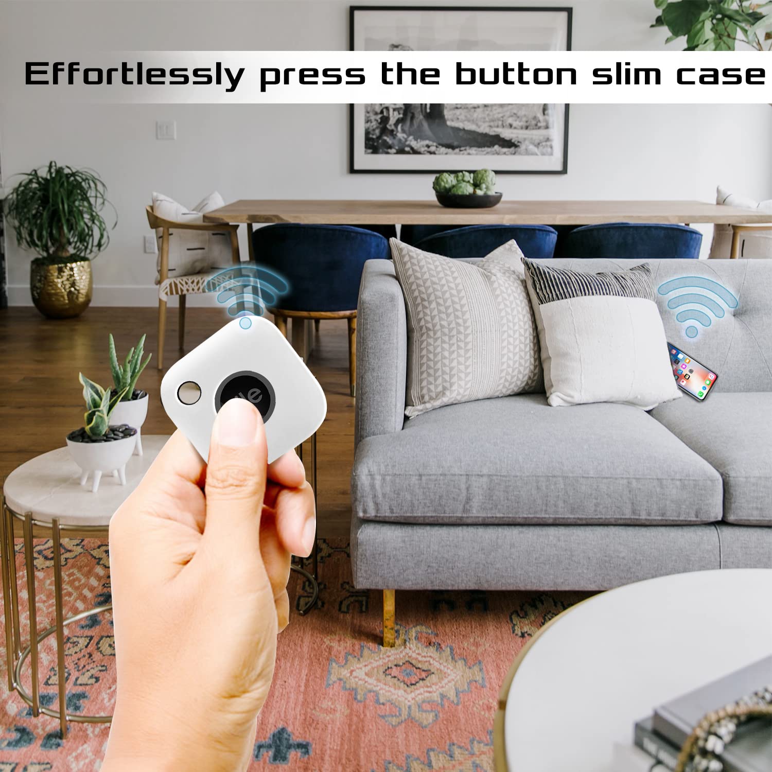 Foto 5 pulgar | Funda De Silicona Para Tile Mate 2022 Con Llavero Seltureone, Color Blanco - Venta Internacional.