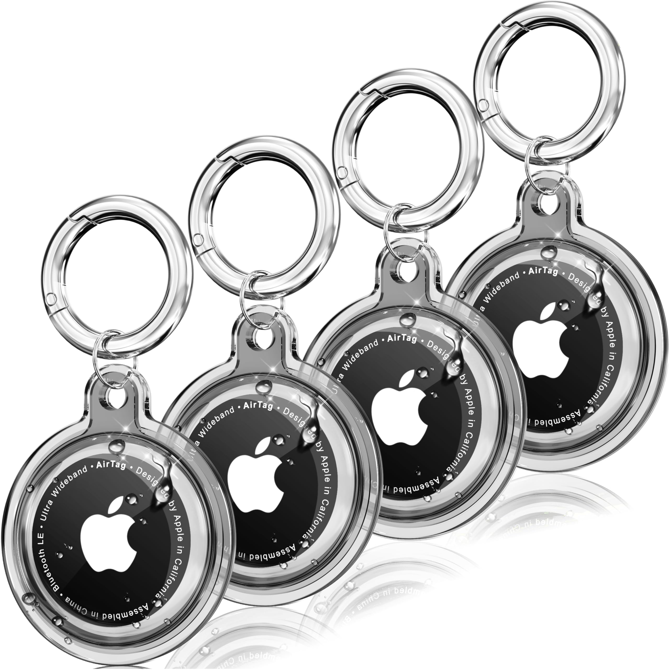 Foto 2 pulgar | Funda Impermeable Galafoki Transparente para AirTag 4 Piezas - Venta Internacional