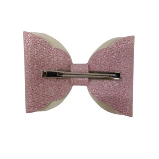 Foto 2 | Broche Con Moño Para Cabello Glitter Panal Rosa