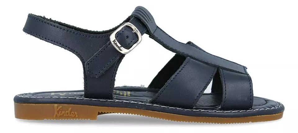 Sandalias Huaraches Zapatos Kinder 6002 Marino Bebe/niño/niña De Piel $699