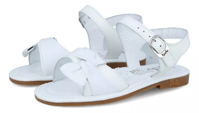 Foto 3 | Sandalia Huarache Kinder 6021 De Piel Niña Blanco