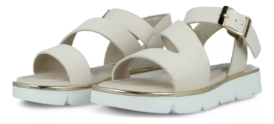Foto 4 pulgar | Sandalia Huarache Coqueta 112901-l Niña Sintético Beige Casual