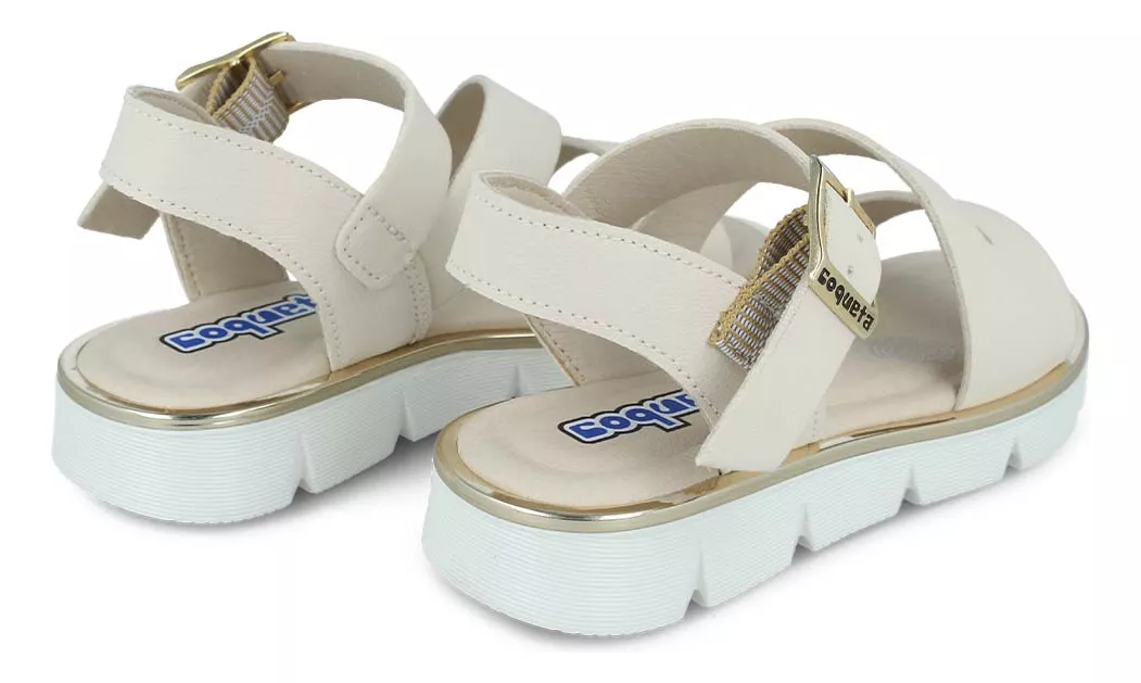 Foto 5 pulgar | Sandalia Huarache Coqueta 112901-l Niña Sintético Beige Casual