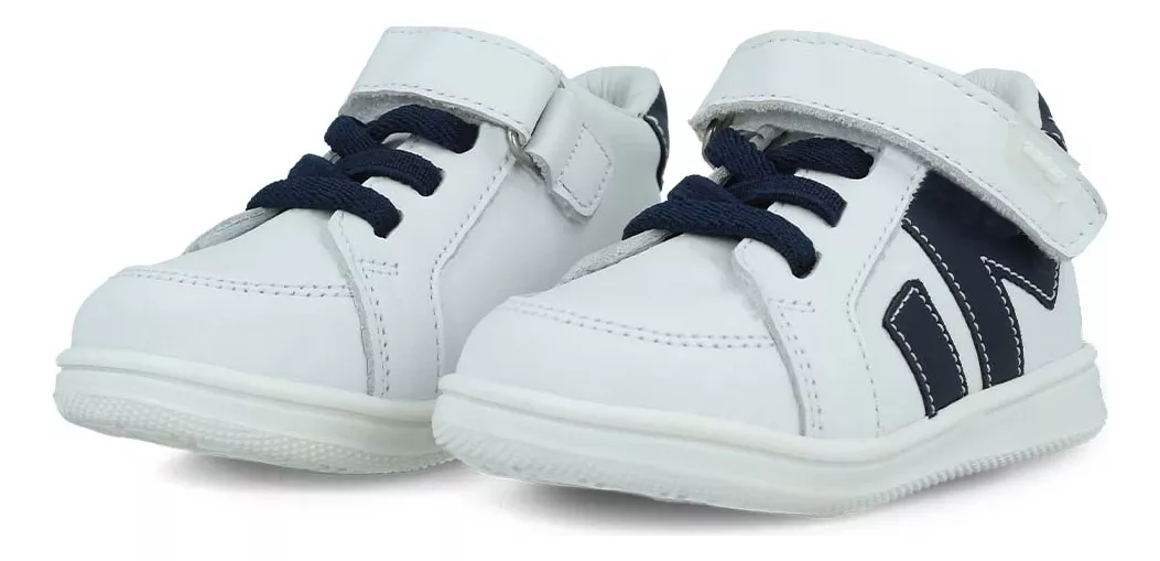 Foto 4 | Tenis Bota Audaz 956301-b Niño Casual Piel Blanco