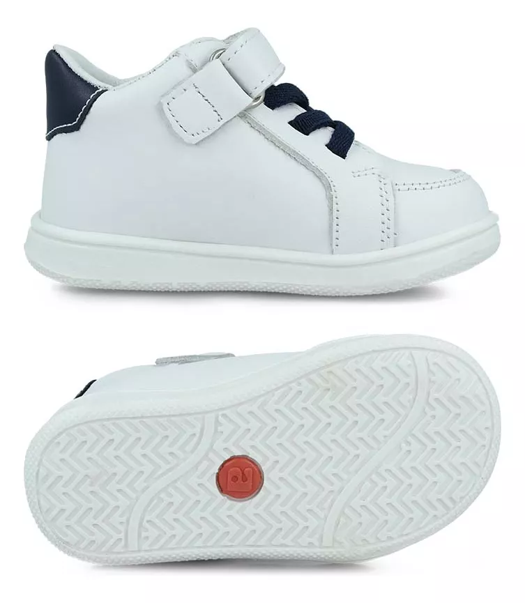 Foto 6 | Tenis Bota Audaz 956301-b Niño Casual Piel Blanco