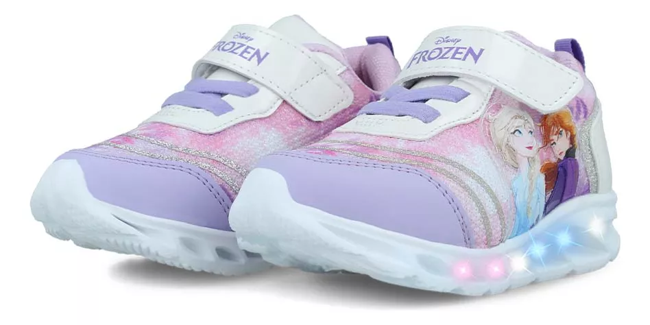 Foto 4 pulgar | Tenis Frozen Dy950017 Niña Fantasia Textil Blanco