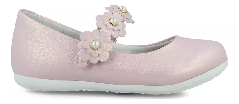 Flats Coqueta 123205-i Niña Balerina Casual Piel Rosa