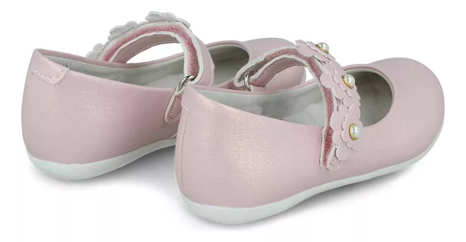 Foto 5 | Flats Coqueta 123205-i Niña Balerina Casual Piel Rosa