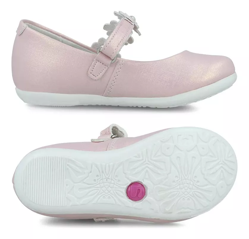 Foto 6 | Flats Coqueta 123205-i Niña Balerina Casual Piel Rosa