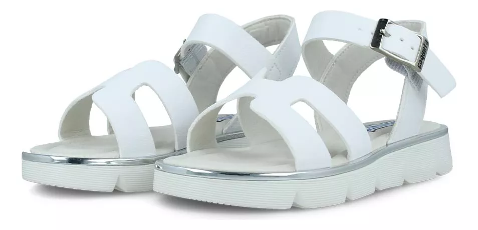 Foto 4 pulgar | Sandalia Huarache Coqueta 112900-b Niña Casual Sintético Blanco