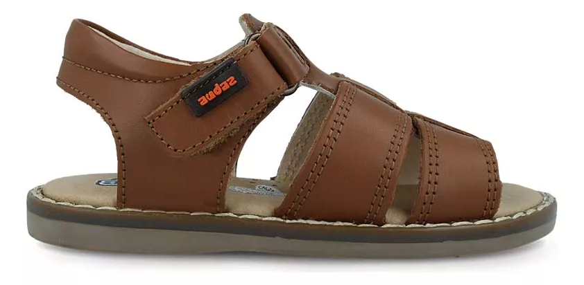 Sandalia Huarache Audaz 100802-m Niño Casual Piel Miel