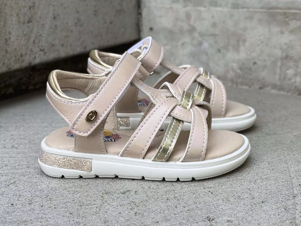 Foto 4 pulgar | Sandalia Huarache Coqueta 103902-s Niña Sintético Oro