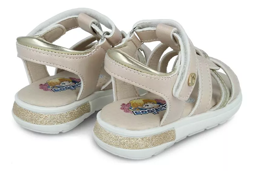 Foto 5 | Sandalia Huarache Coqueta 103902-s Niña Sintético Oro