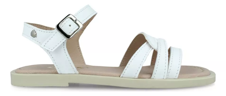 Sandalia Huarache Elefante 14859-006 Niña Casual Blanco Sintético