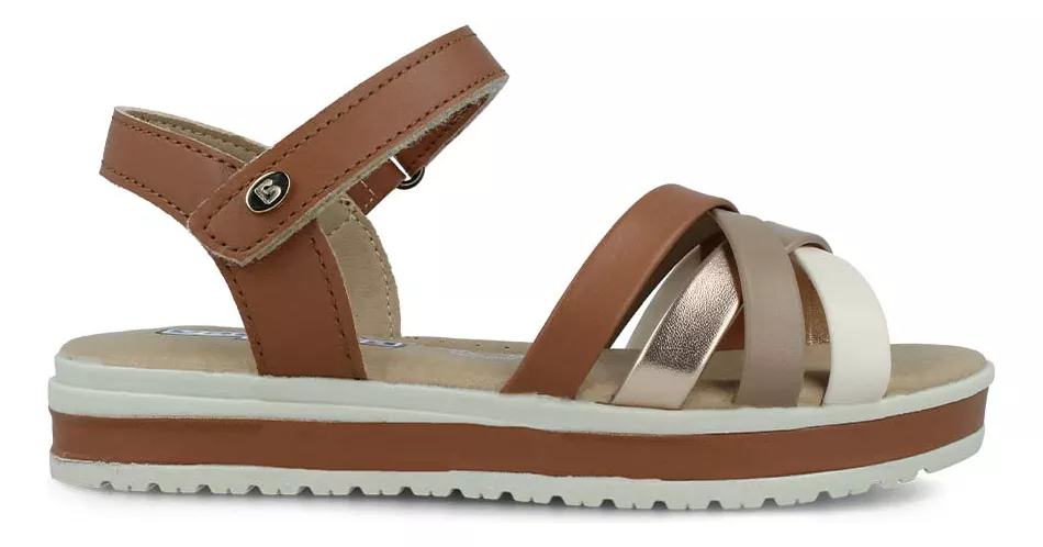 Sandalia Huarache Coqueta 112300-x Niña Sintético Miel