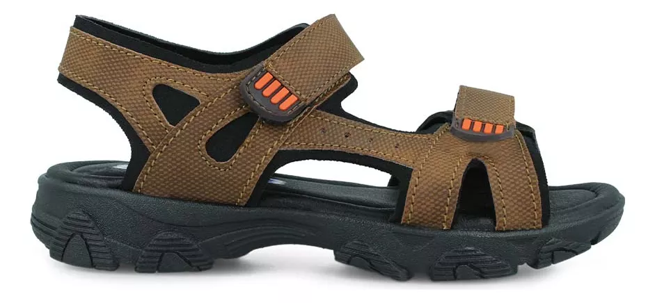 Sandalia Huarache Audaz 106001-n Casual Niño Cafe Sintético